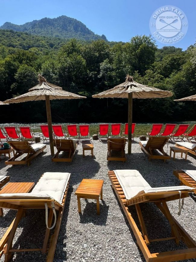 Plaža u kampu, Rafting Centar Drina-Tara