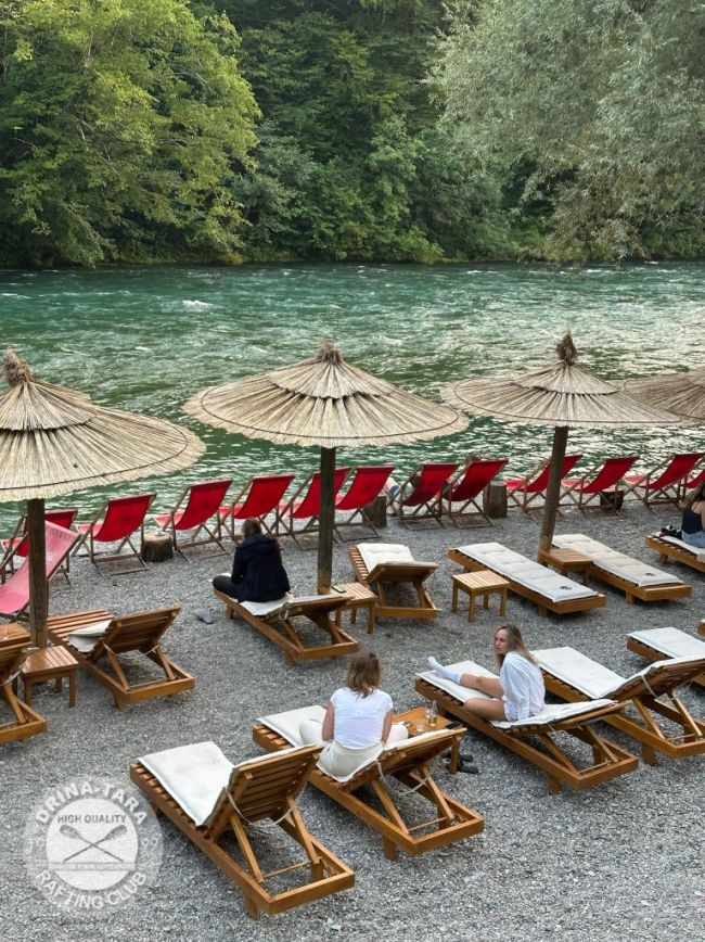 Plaža u kampu, Rafting Centar Drina-Tara