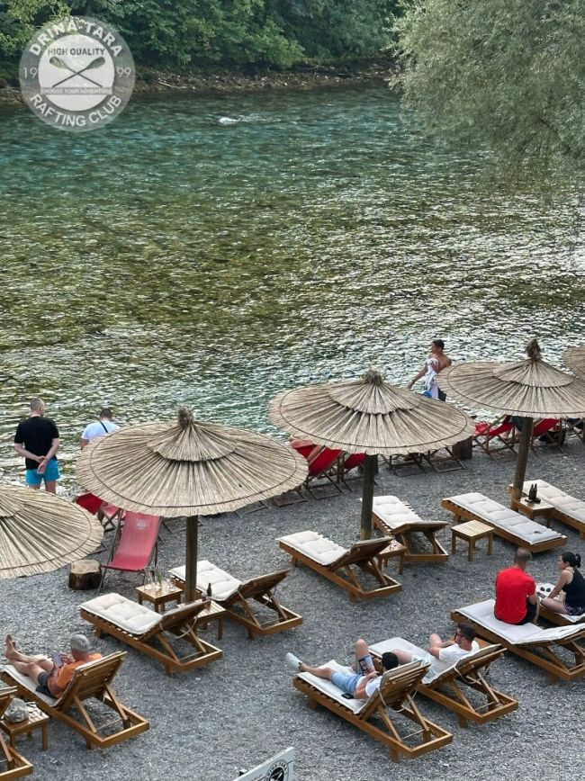 Plaža u kampu, Rafting Centar Drina-Tara