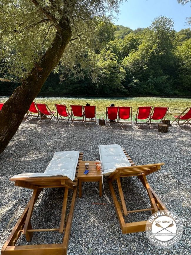 Plaža u kampu, Rafting Centar Drina-Tara