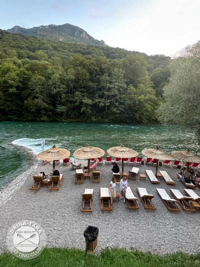 Plaža u kampu, Rafting Centar Drina-Tara