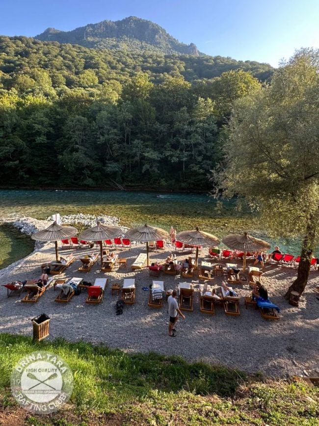 Plaža u kampu, Rafting Centar Drina-Tara