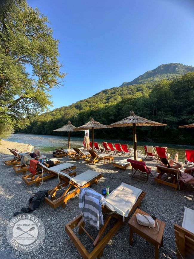 Plaža u kampu, Rafting Centar Drina-Tara
