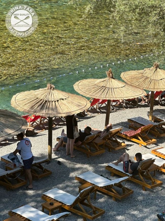 Plaža u kampu, Rafting Centar Drina-Tara