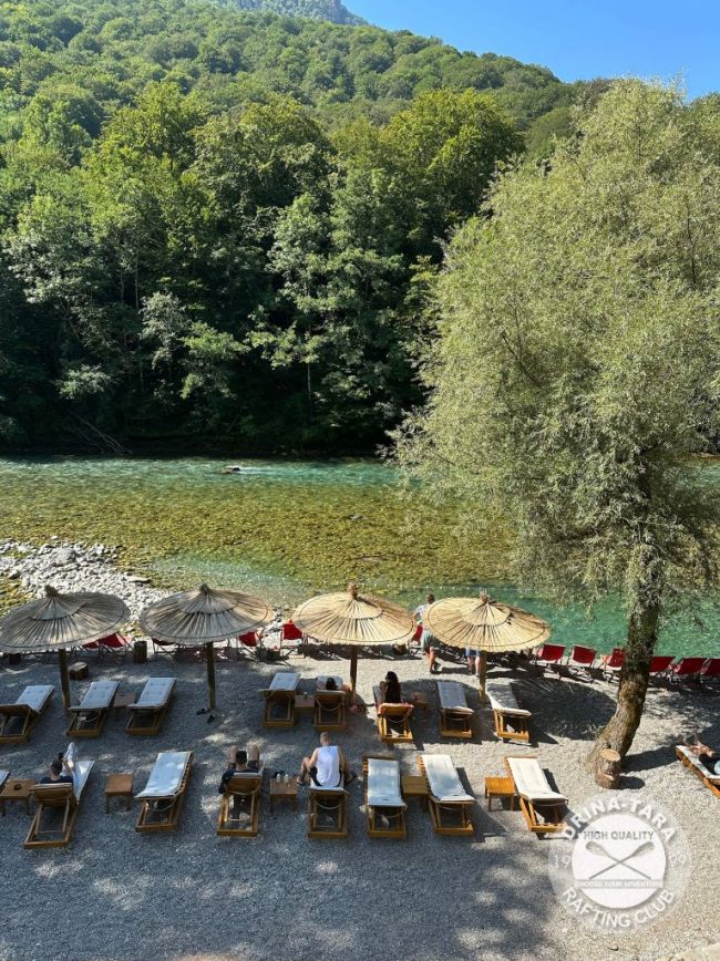 Plaža u kampu, Rafting Centar Drina-Tara