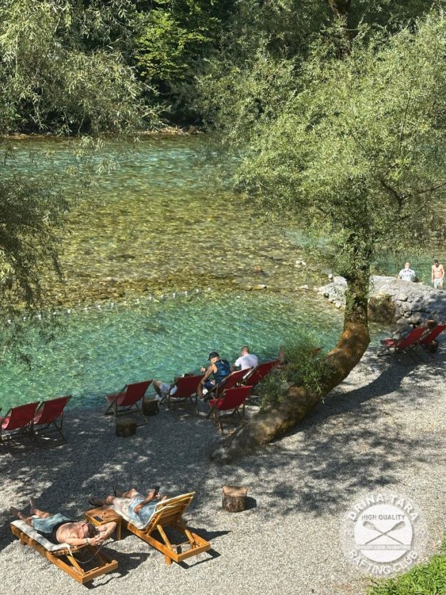 Plaža u kampu, Rafting Centar Drina-Tara