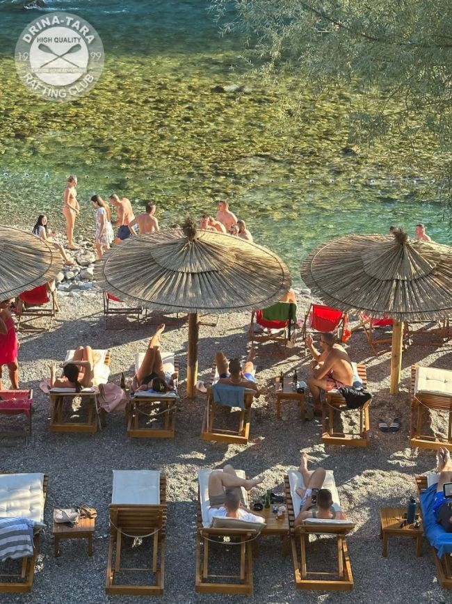 Plaža u kampu, Rafting Centar Drina-Tara