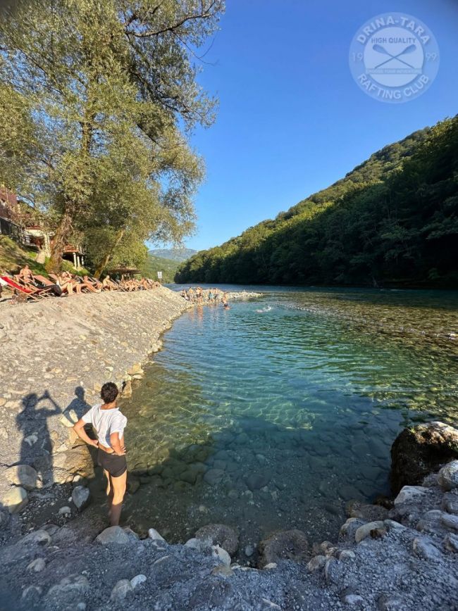 Plaža u kampu, Rafting Centar Drina-Tara