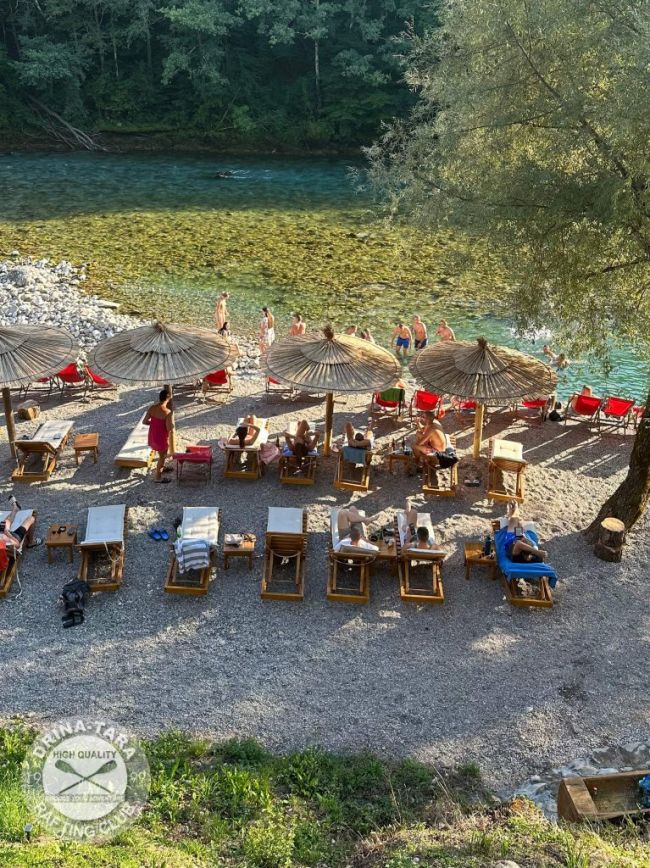 Plaža u kampu, Rafting Centar Drina-Tara