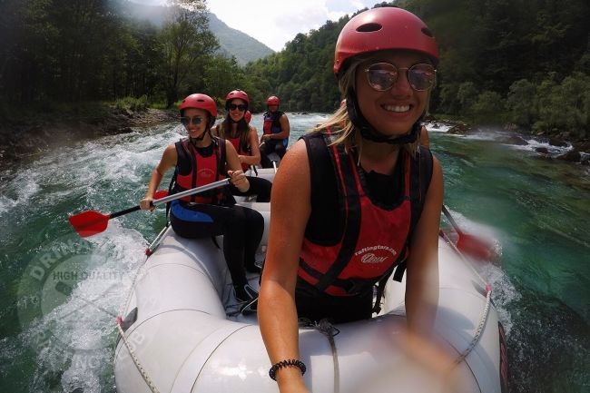 Campeggio e rafting